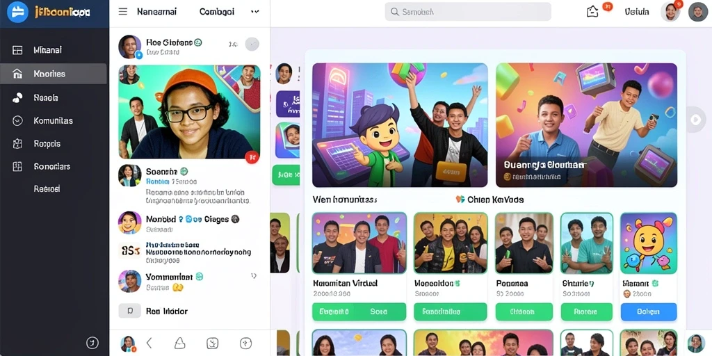 Fitur tim yang memungkinkan manajemen pemain secara detail.
