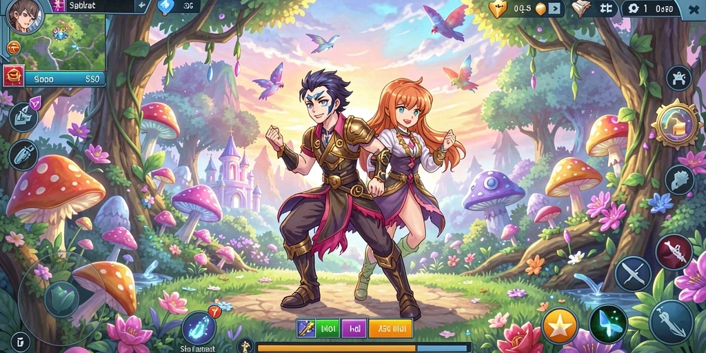 Screenshot memperlihatkan level baru dengan tantangan menarik.