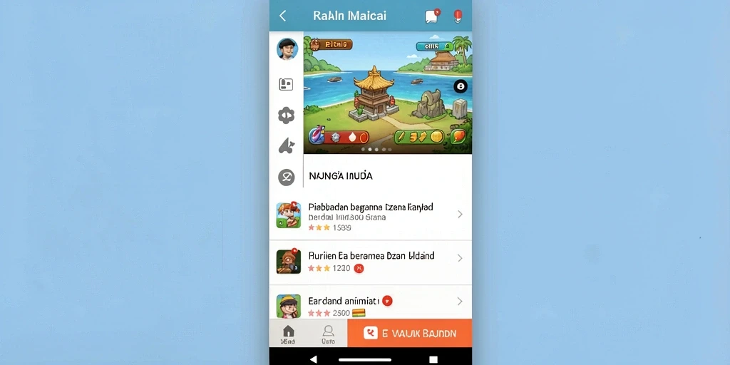 Screenshot menunjukkan grafis HD yang memukau.
