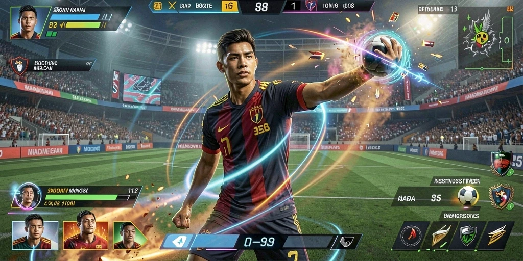 Momen menegangkan saat menghadapi monster dalam game.